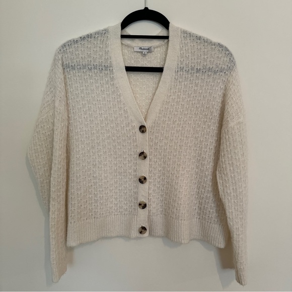 Madewell Mayfair Cardigan in Antique Cream - XS - Button Down - Picture 6 of 6